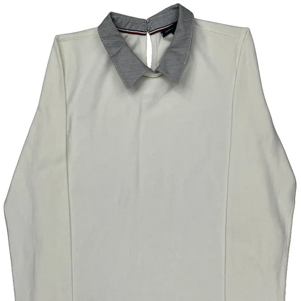 Tommy Hilfiger Sweater - Small White Cotton - Image 4