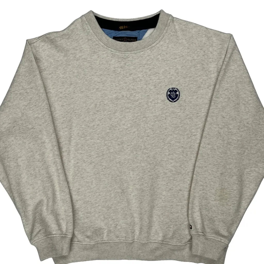 Tommy Hilfiger Sweatshirt - Medium Beige Cotton - Image 4