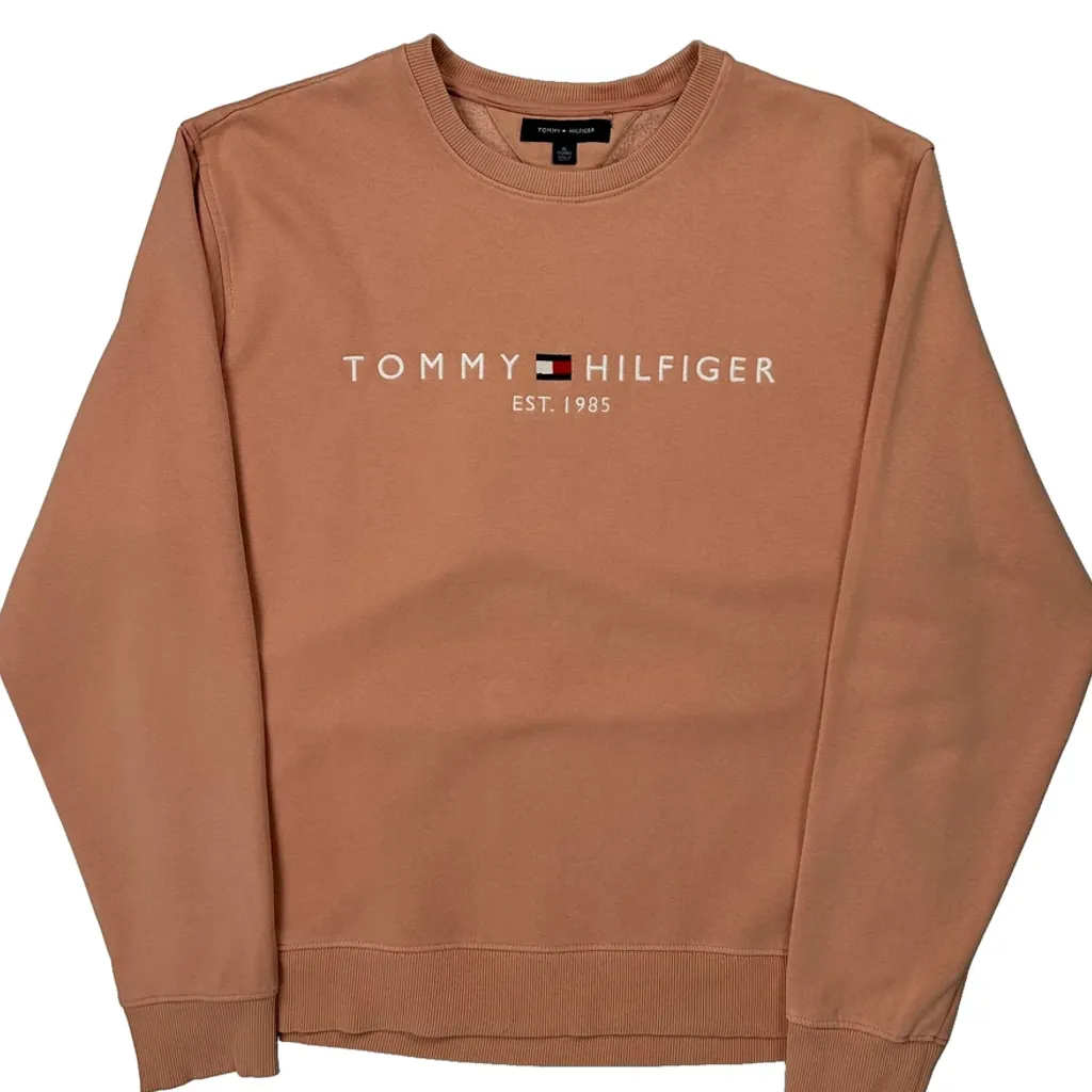Tommy Hilfiger Sweatshirt - XL Brown Cotton - Image 4
