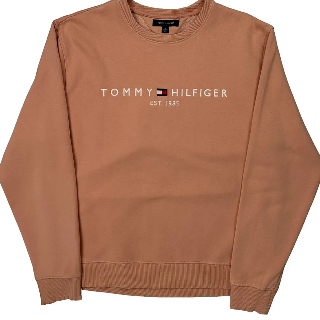 Tommy Hilfiger Sweatshirt - XL Brown Cotton - Image 5