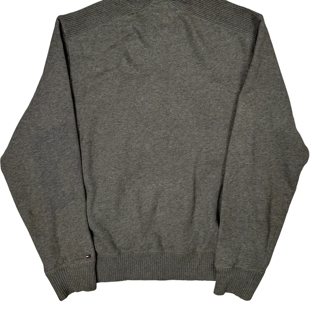 Tommy Hilfiger Sweatshirt - Large Gray Cotton Blend - Image 7