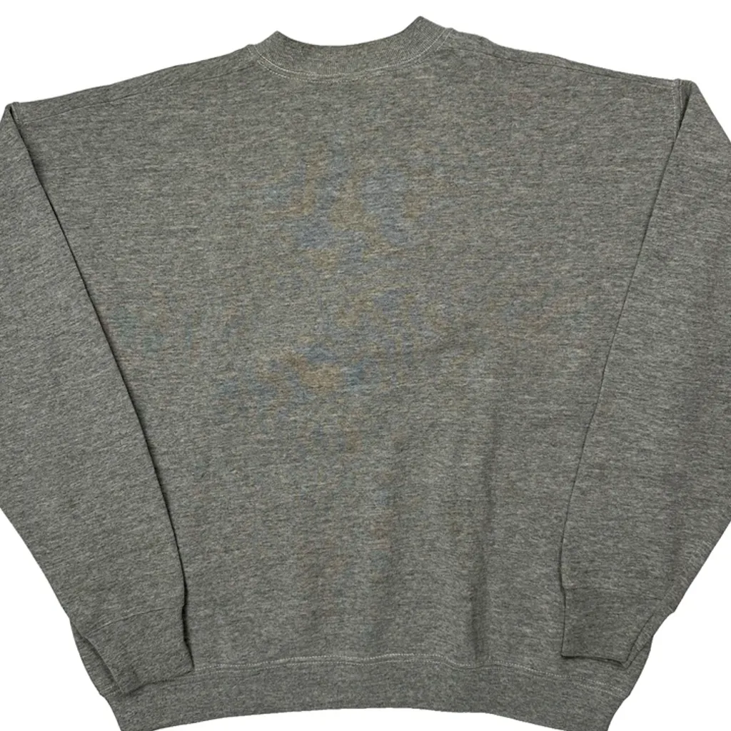 Tommy Hilfiger Spellout Sweatshirt - Large Grey Cotton - Image 6