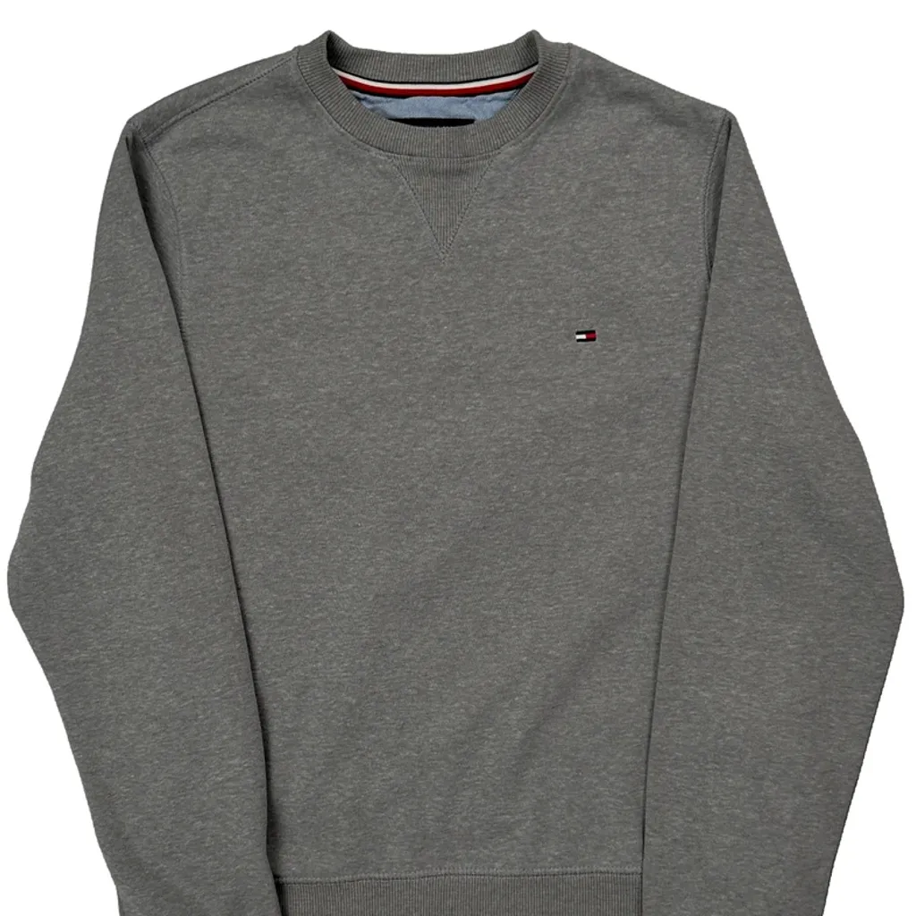 Tommy Hilfiger Sweatshirt - XS Grey Cotton - Image 4