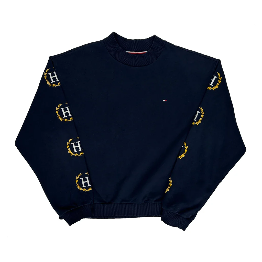 Tommy Hilfiger Sweatshirt - Large Navy Cotton