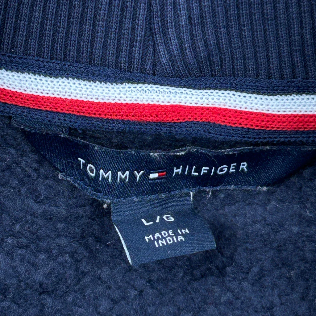 Tommy Hilfiger Sweatshirt - Large Navy Cotton - Image 3