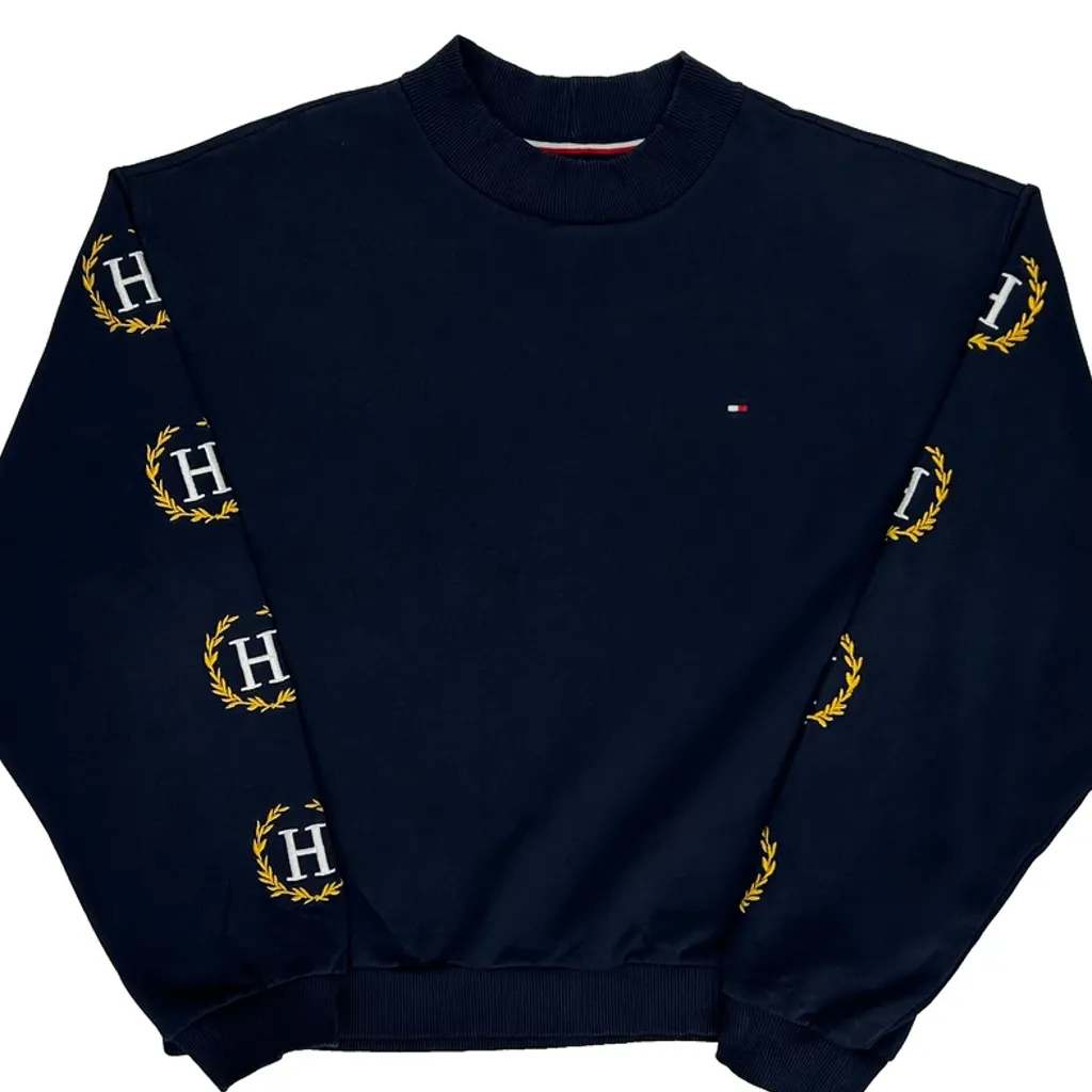 Tommy Hilfiger Sweatshirt - Large Navy Cotton - Image 4