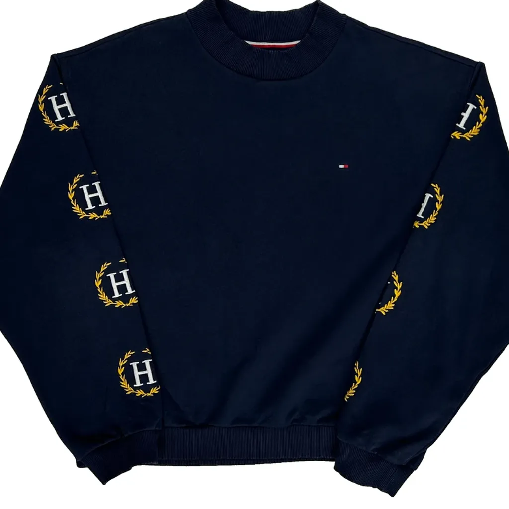 Tommy Hilfiger Sweatshirt - Large Navy Cotton - Image 5