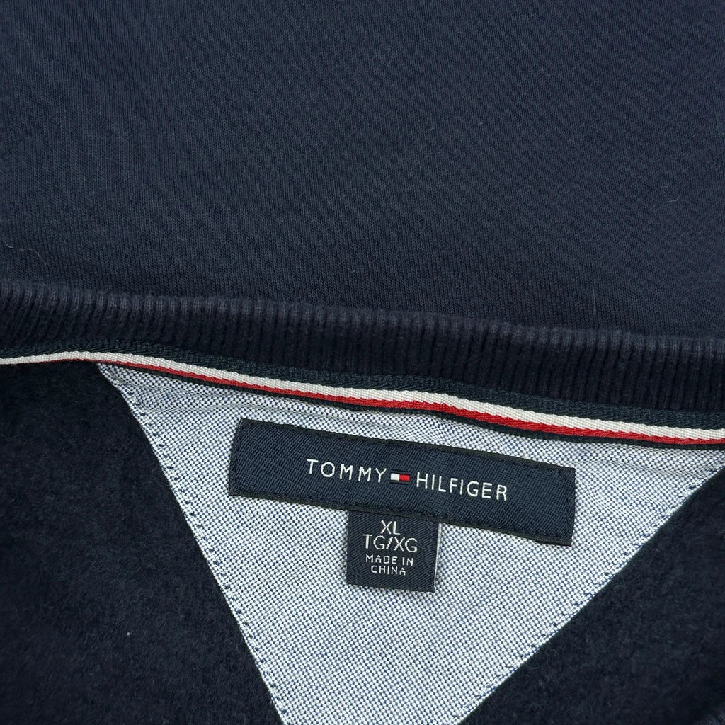 Tommy Hilfiger Spellout Sweatshirt - XL Navy Cotton - Image 3