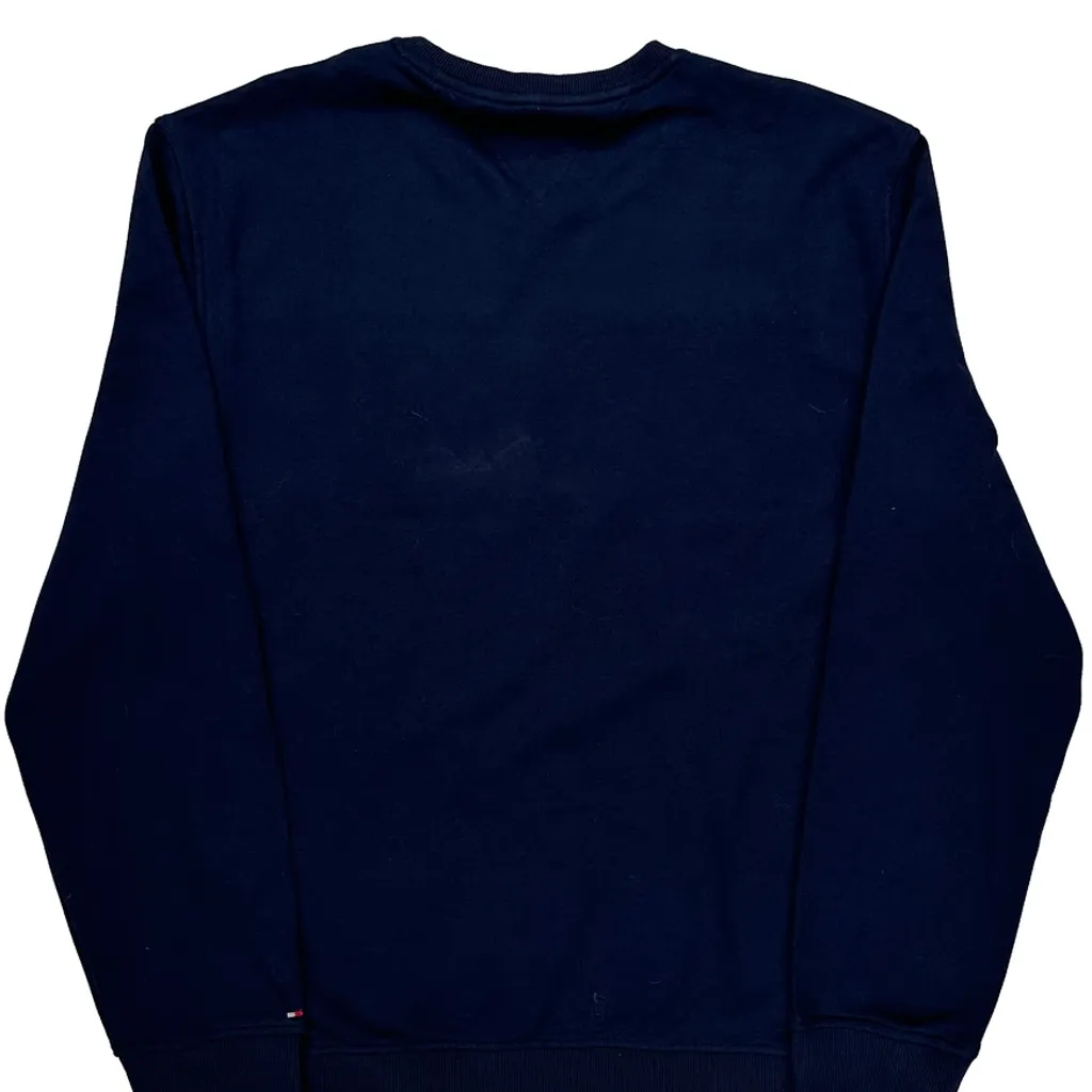 Tommy Hilfiger Spellout Sweatshirt - XL Navy Cotton - Image 6