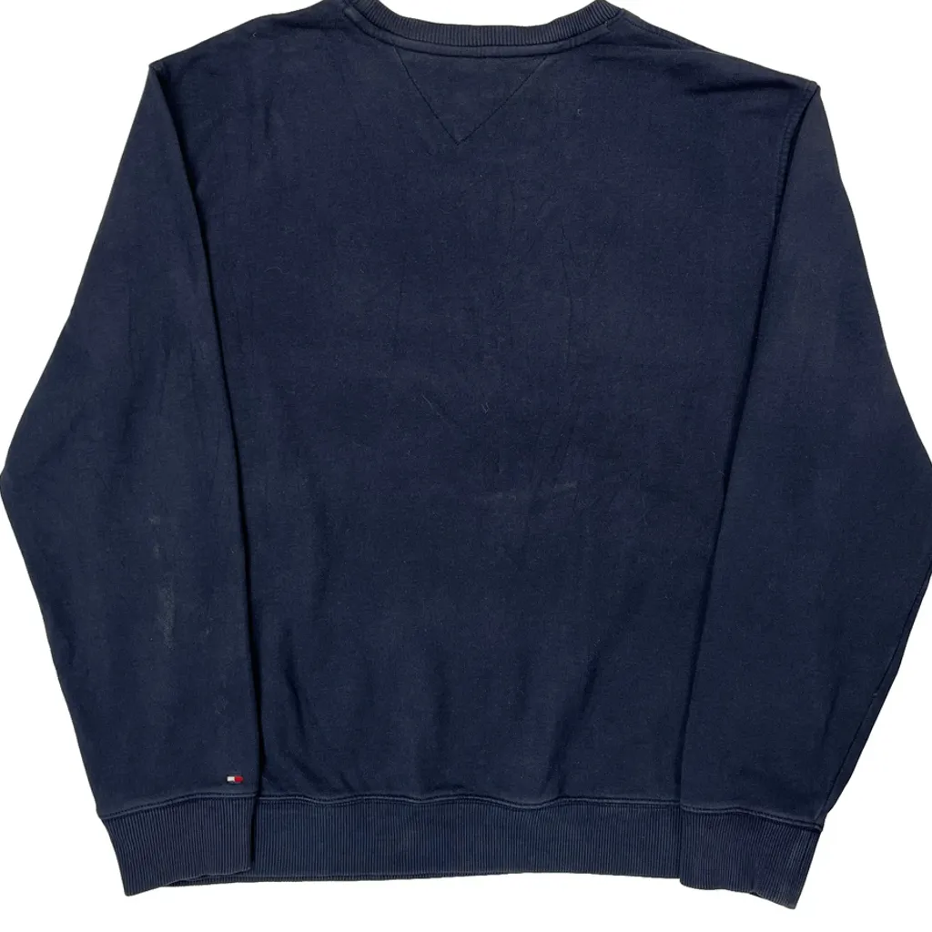 Tommy Hilfiger Graphic Sweatshirt - XL Navy Cotton - Image 6