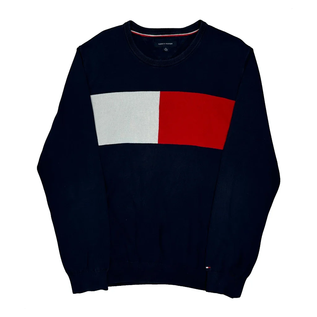 Tommy Hilfiger Sweatshirt - XL Navy Cotton - Image 2