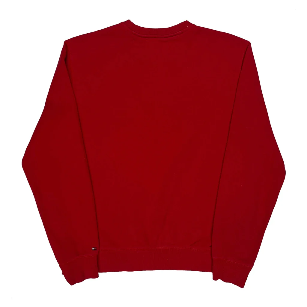 Tommy Hilfiger Sweatshirt - Large Red Cotton - Image 2