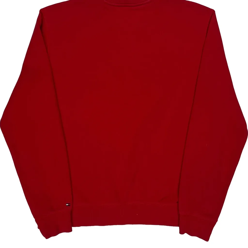 Tommy Hilfiger Sweatshirt - Large Red Cotton - Image 6