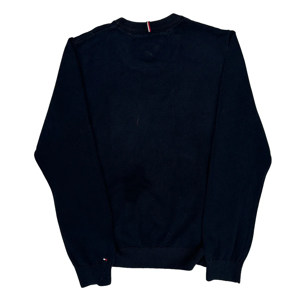 Tommy Hilfiger Sweatshirt - Large Black Cotton - Image 2