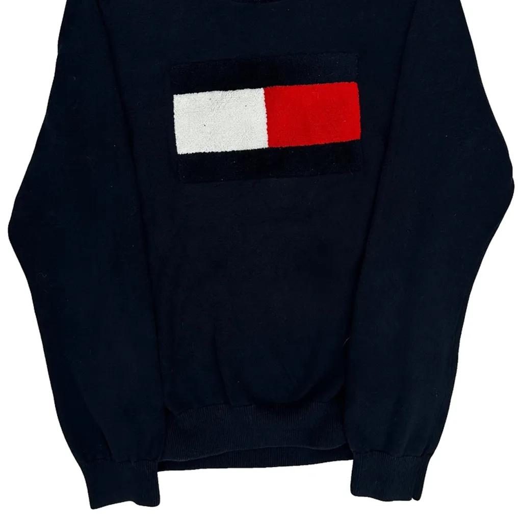 Tommy Hilfiger Sweatshirt - Large Black Cotton - Image 4