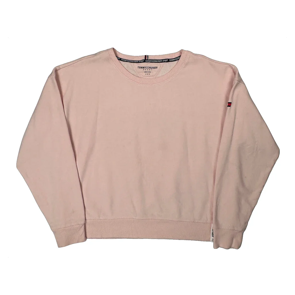 Tommy Hilfiger Sweatshirt - Large Pink Cotton