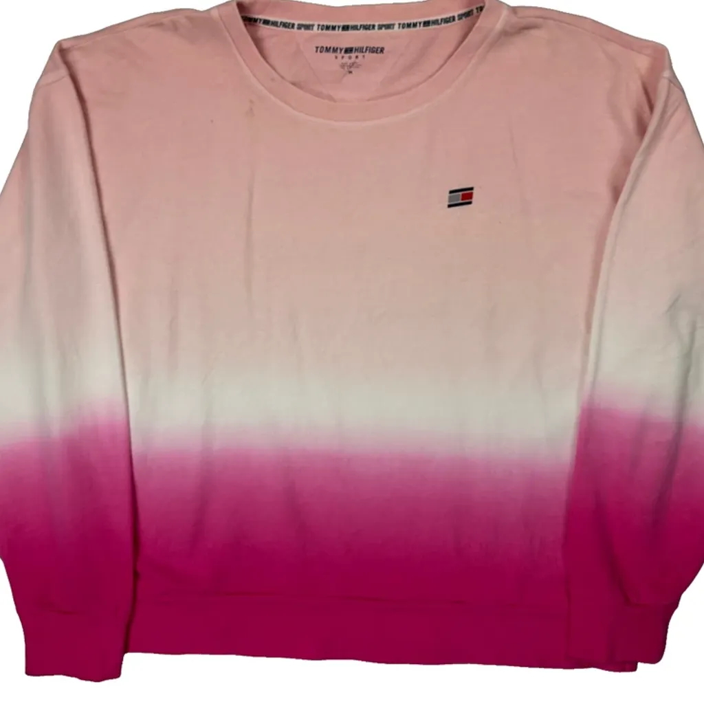 Tommy Hilfiger Sweatshirt - Medium Pink Cotton - Image 5