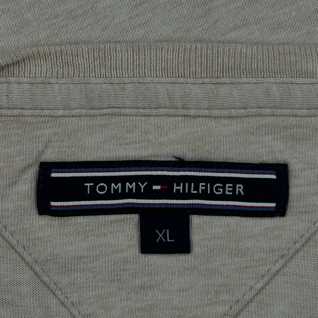 Tommy Hilfiger T-Shirt - XL Beige Cotton - Image 3