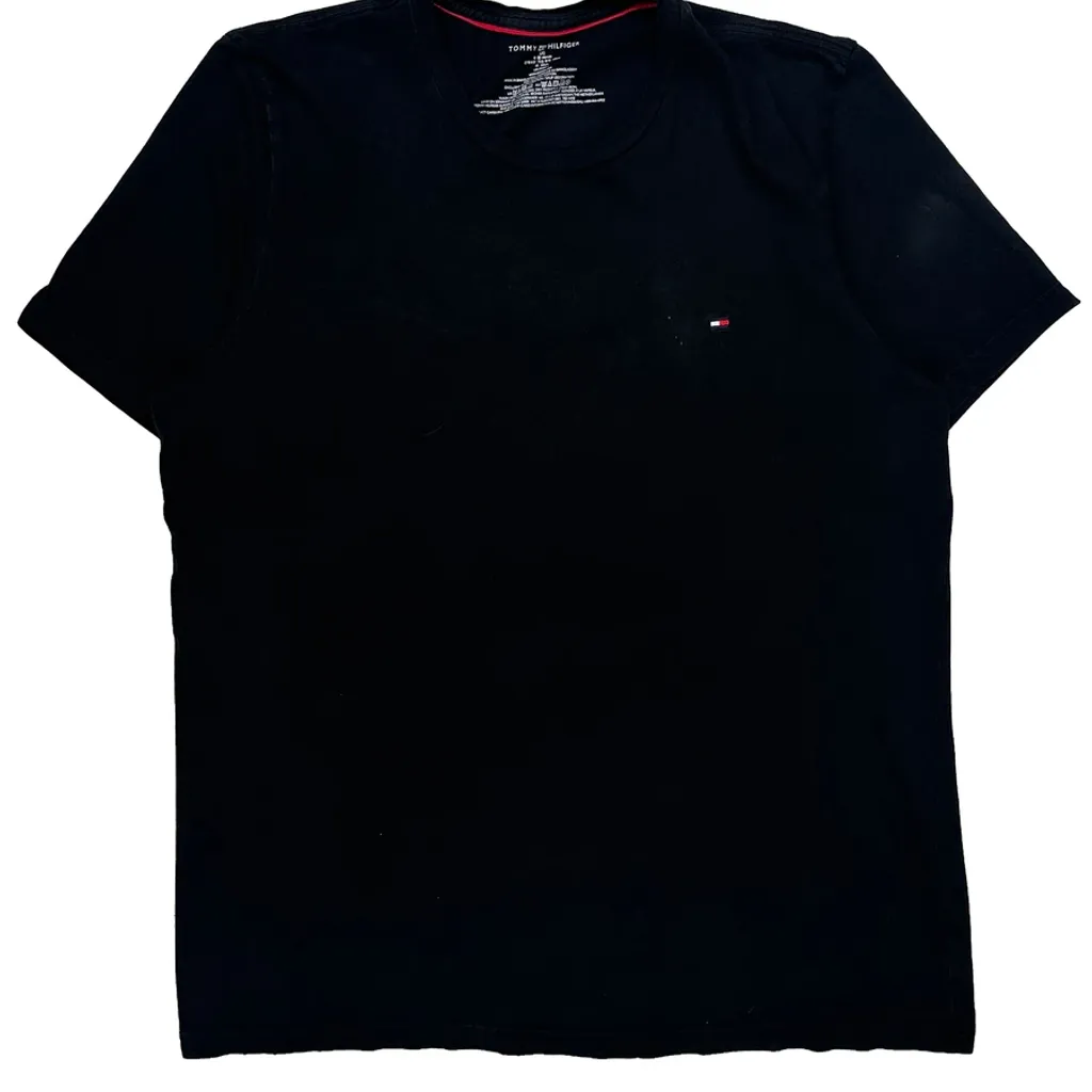 Tommy Hilfiger T-Shirt - Large Black Cotton - Image 5