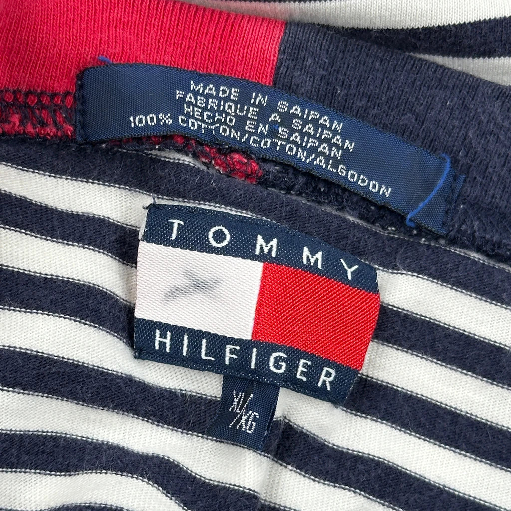 Tommy Hilfiger Striped T-Shirt - XL Black & White Cotton - Image 3