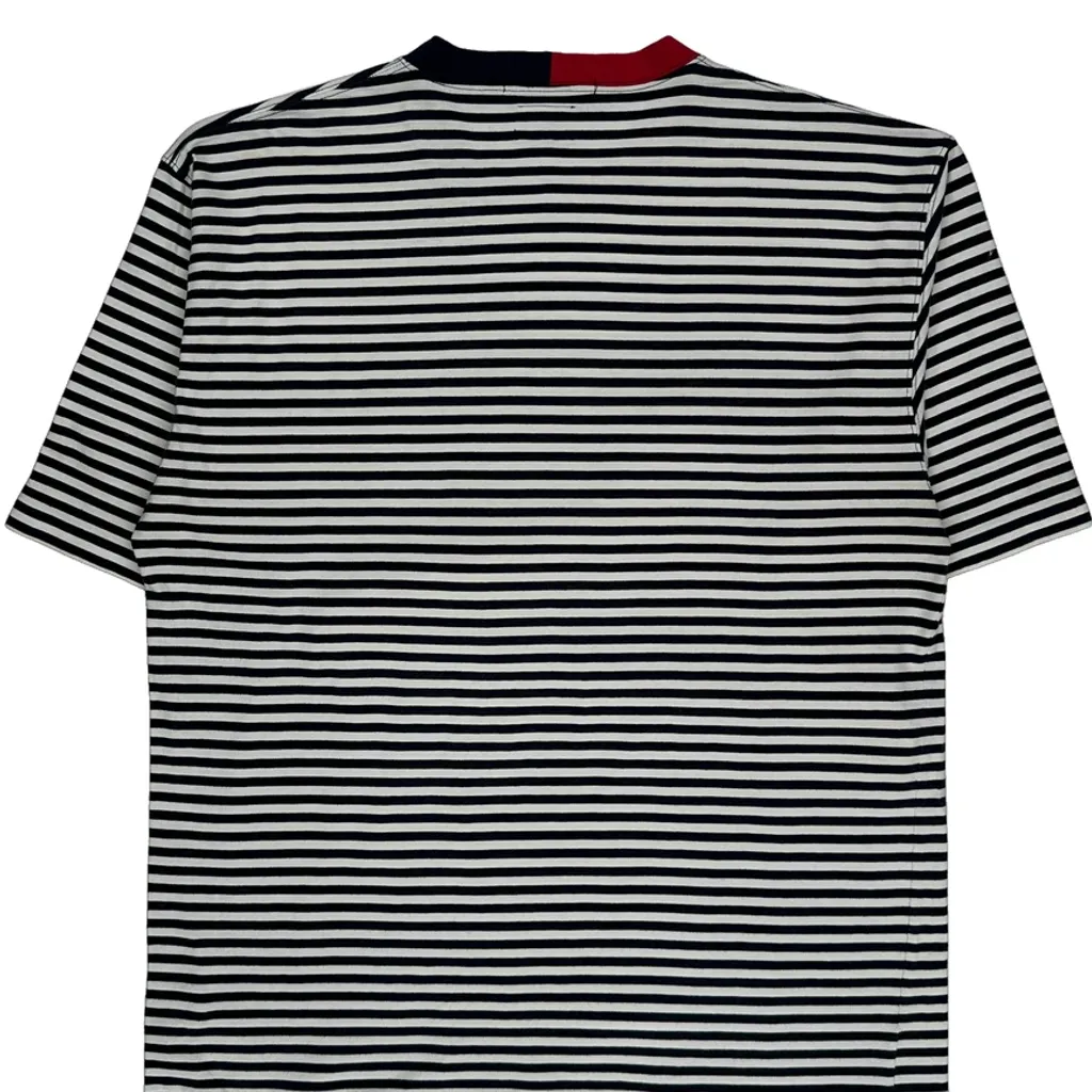 Tommy Hilfiger Striped T-Shirt - XL Black & White Cotton - Image 6