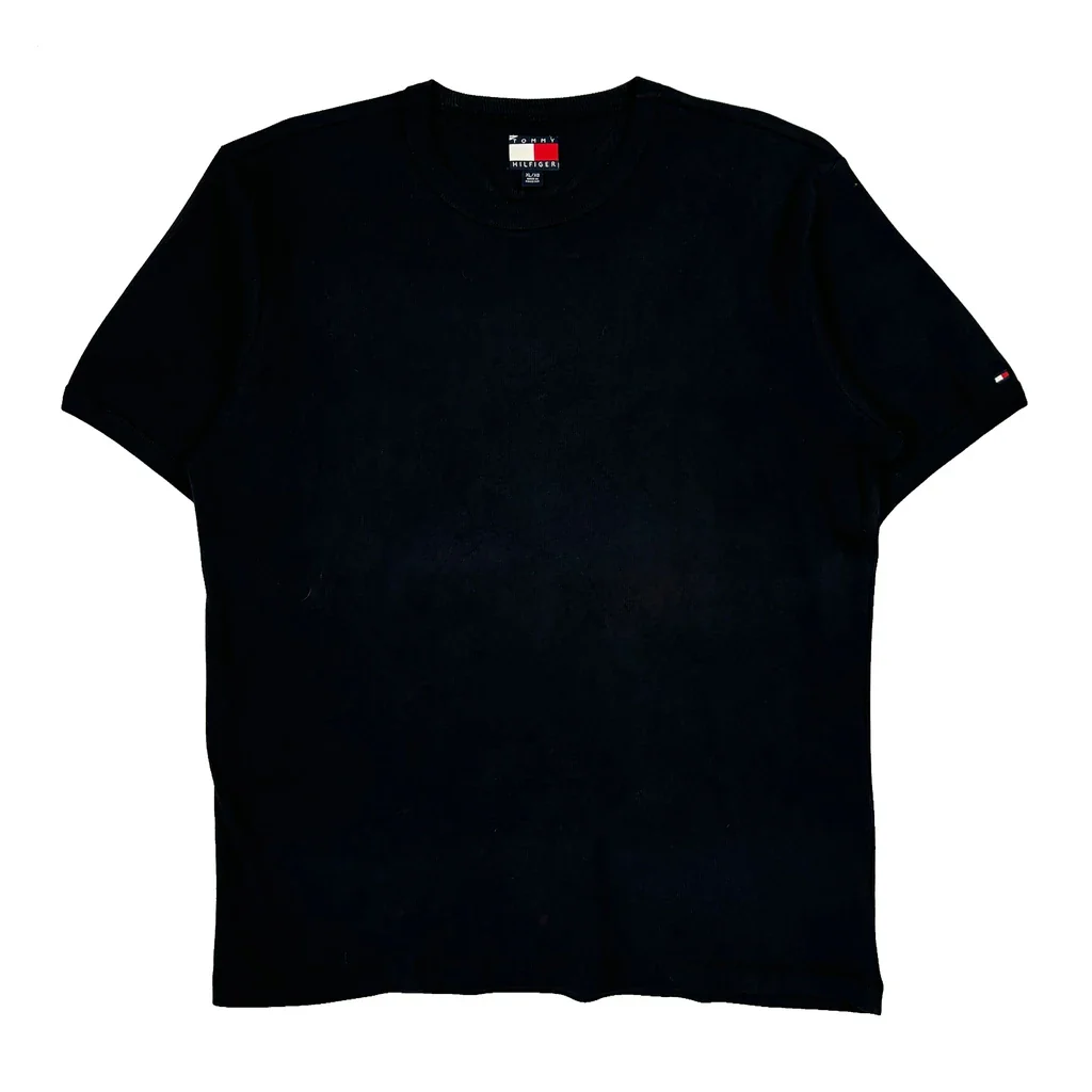 Tommy Hilfiger T-Shirt - XL Black Cotton