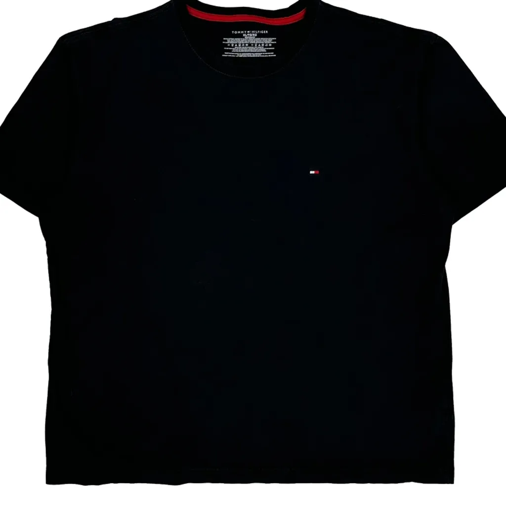 Tommy Hilfiger T-Shirt - XL Black Cotton - Image 4
