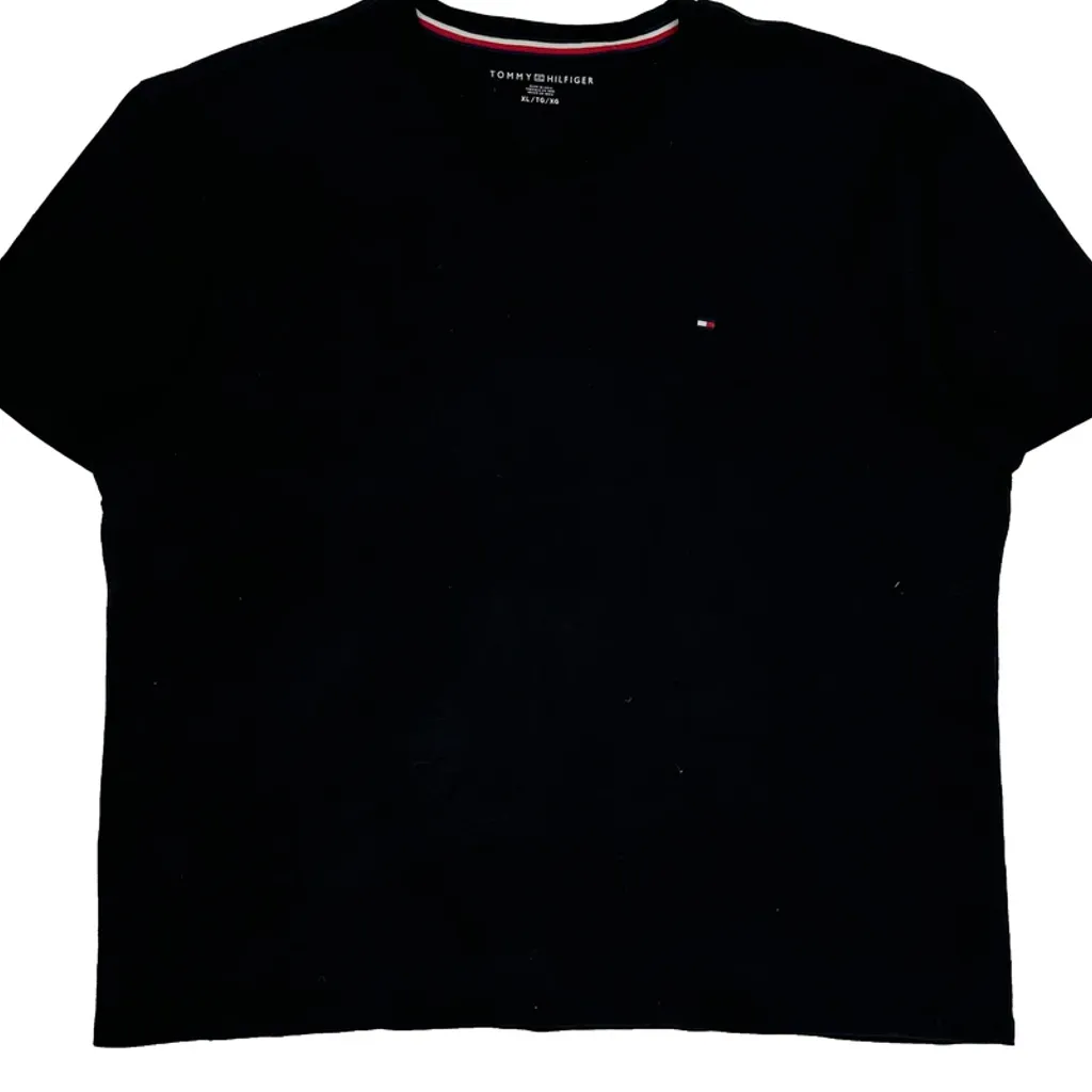 Tommy Hilfiger T-Shirt - XL Black Cotton - Image 5