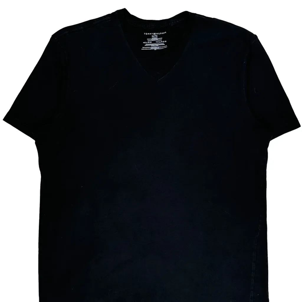 Tommy Hilfiger T-Shirt - XL Black Cotton - Image 5