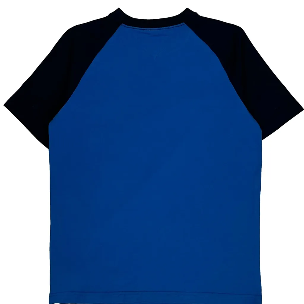 Tommy Hilfiger Striped T-Shirt - Large Blue Cotton - Image 7