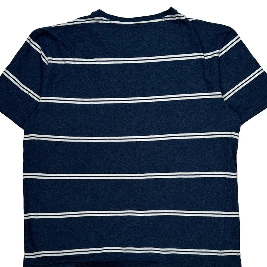 Tommy Hilfiger Striped T-Shirt - XL Blue Cotton - Image 7
