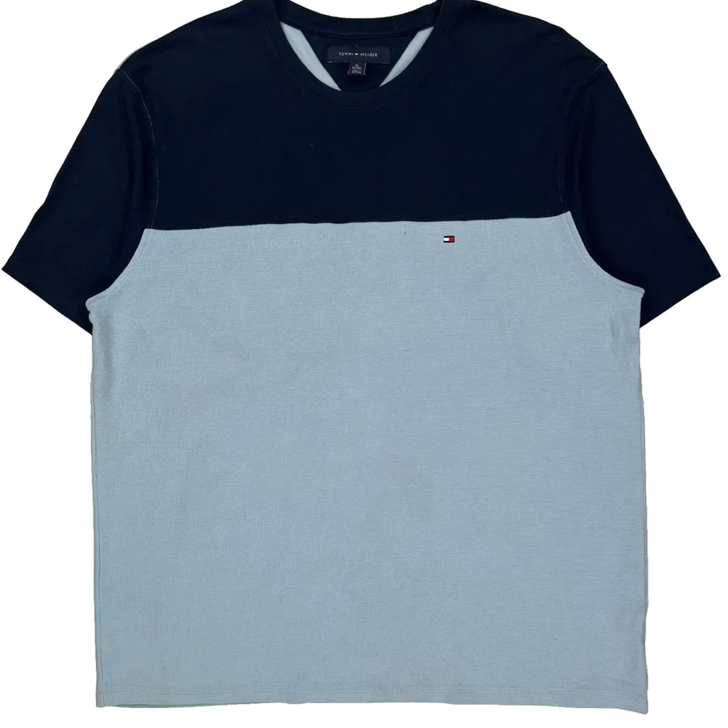 Tommy Hilfiger T-Shirt - XL Blue Cotton - Image 5