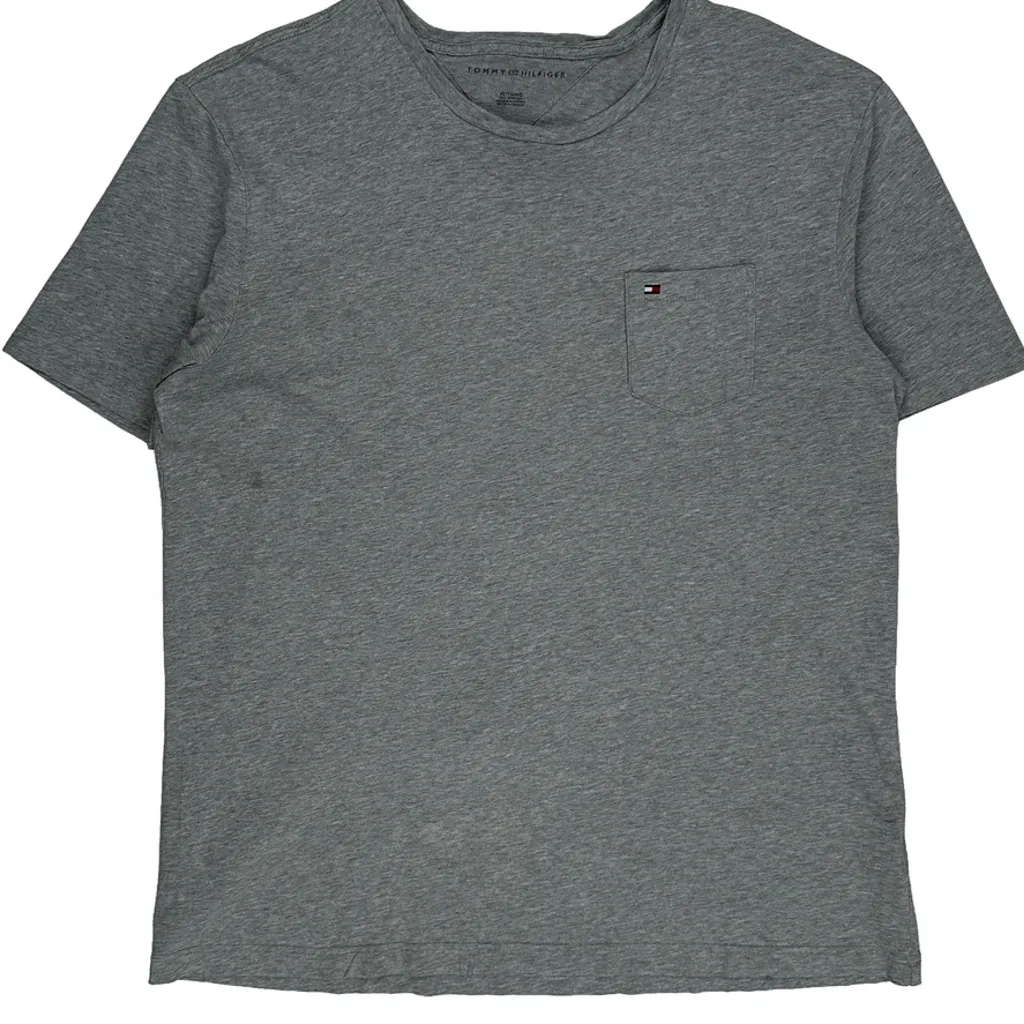 Tommy Hilfiger T-Shirt - Medium Grey Cotton - Image 4
