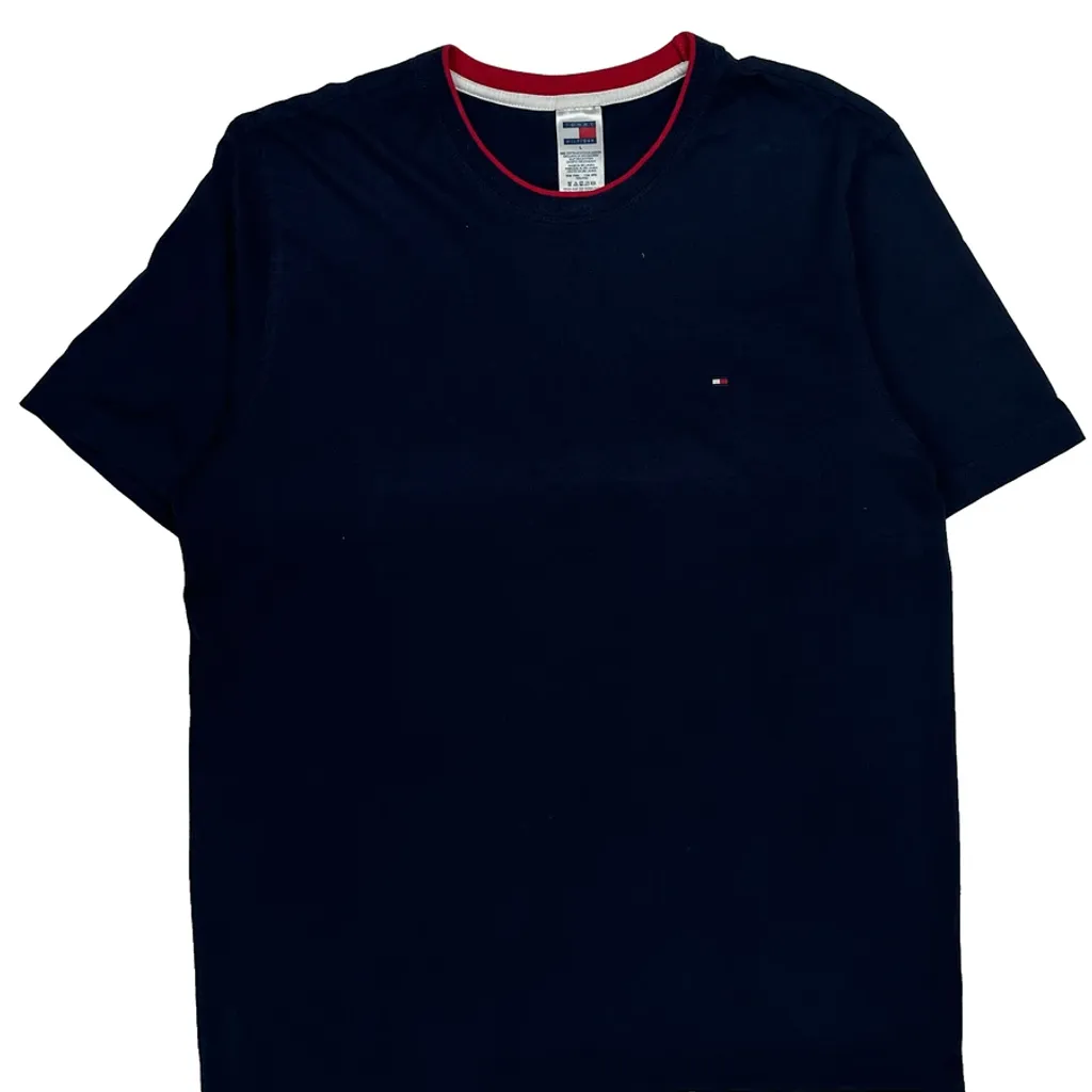 Tommy Hilfiger T-Shirt - Large Navy Cotton - Image 5