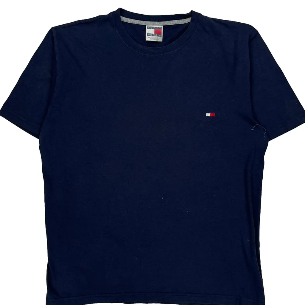 Tommy Hilfiger T-Shirt - Large Navy Cotton - Image 5