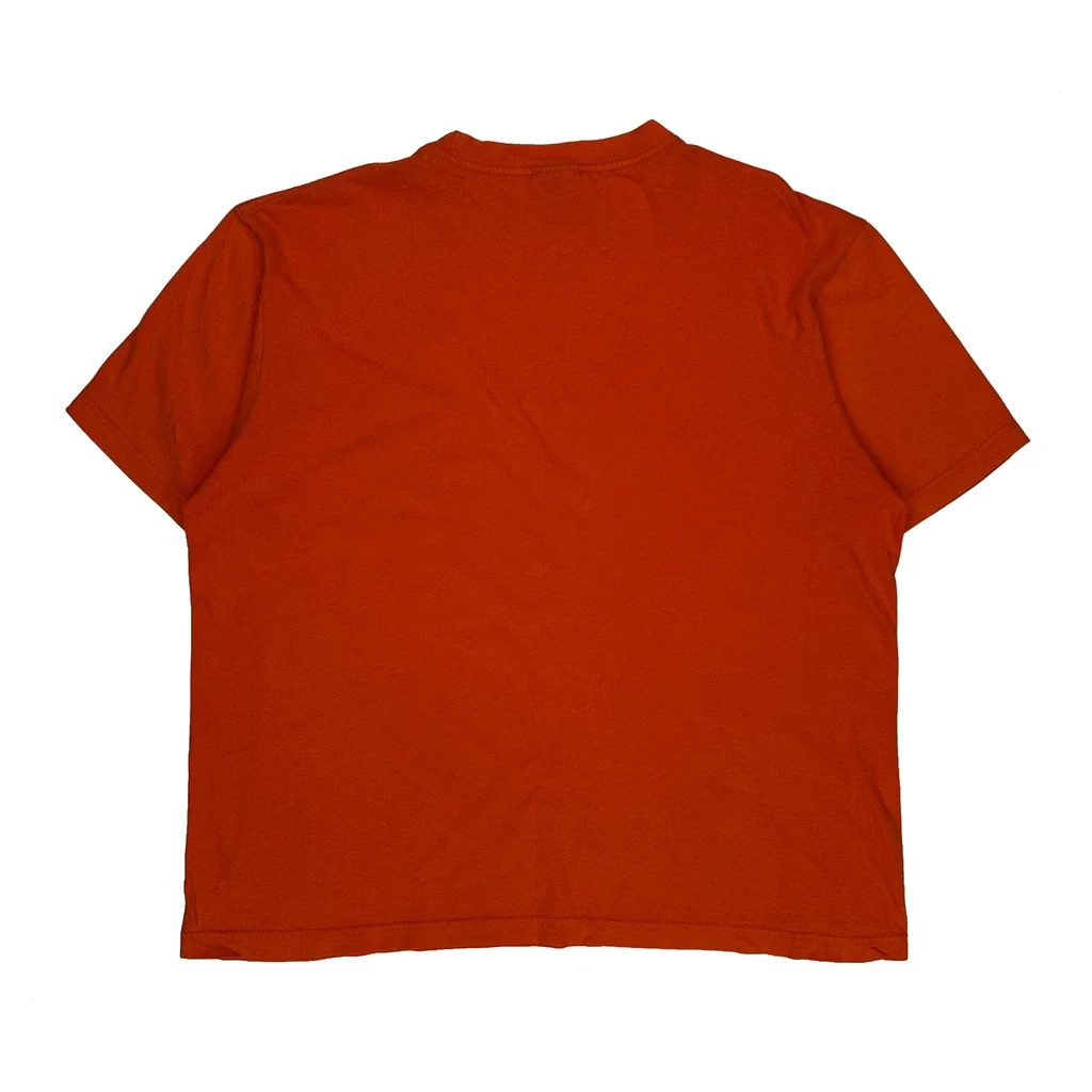 Tommy Hilfiger T-Shirt - Large Orange Cotton - Image 2