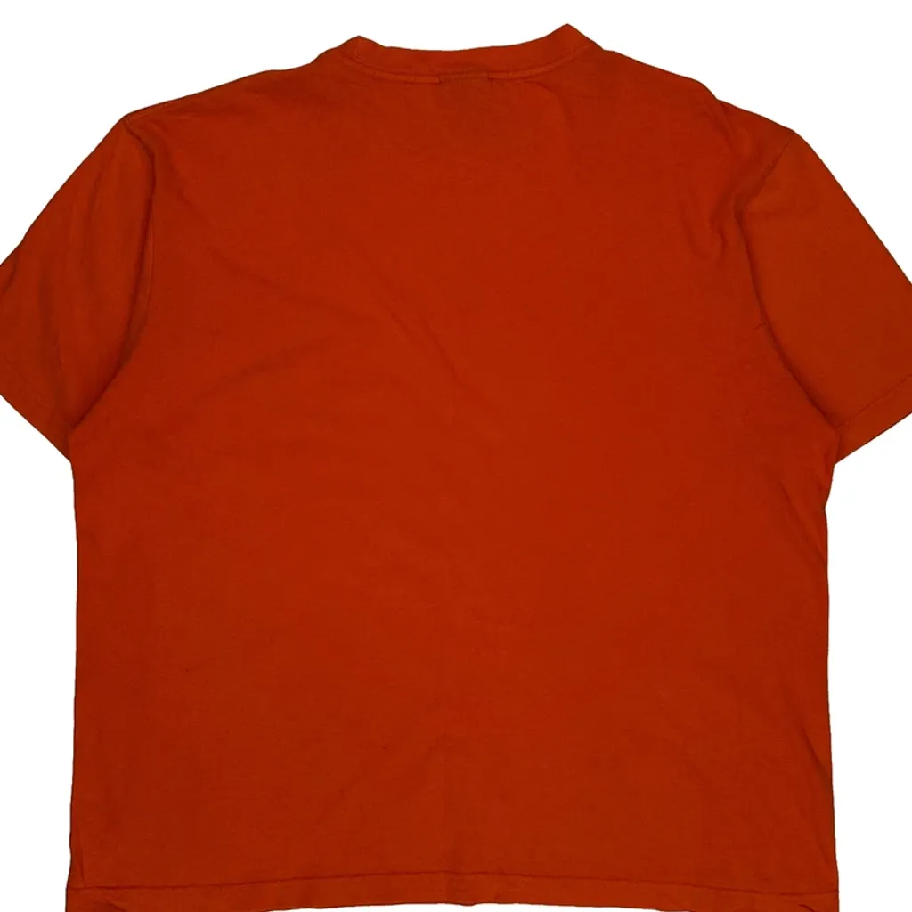 Tommy Hilfiger T-Shirt - Large Orange Cotton - Image 7