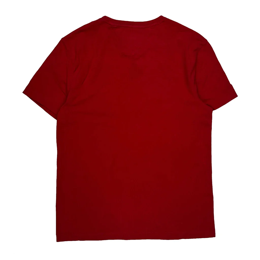 Tommy Hilfiger Slim Fit T-Shirt - Medium Red Cotton - Image 2