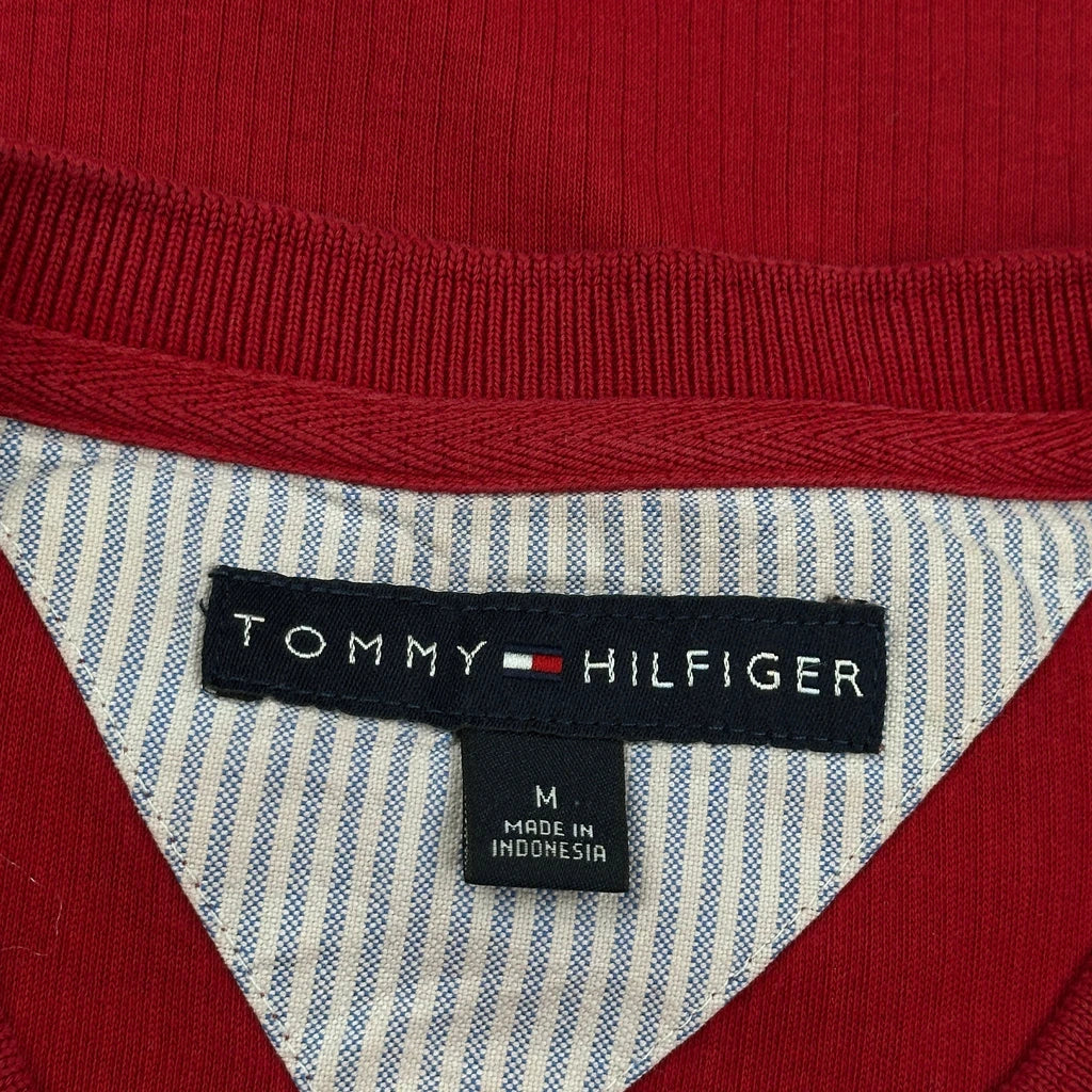 Tommy Hilfiger T-Shirt - Medium Red Cotton - Image 3