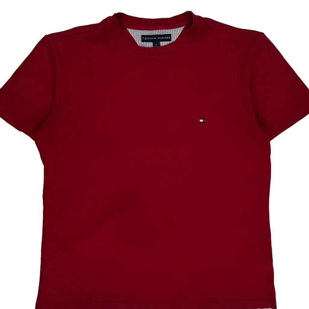 Tommy Hilfiger T-Shirt - Medium Red Cotton - Image 4