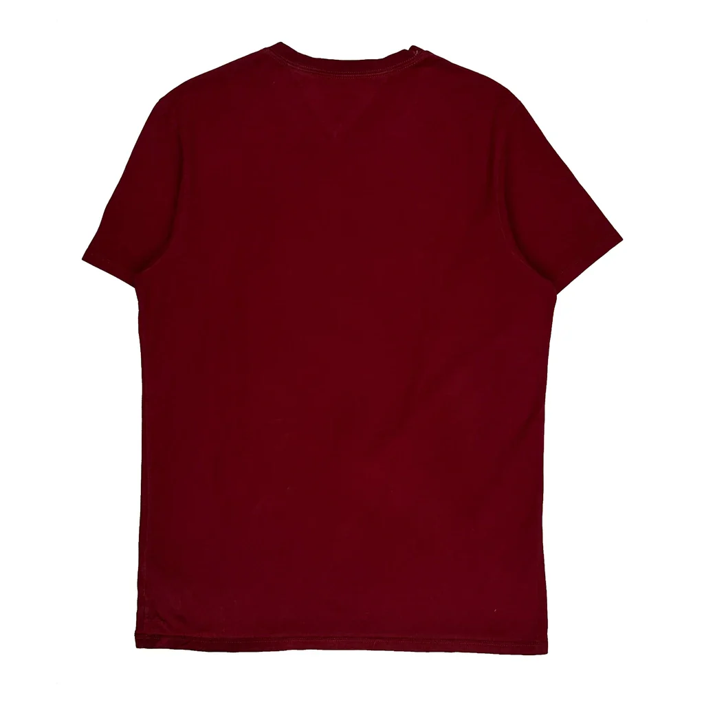 Tommy Hilfiger T-Shirt - Medium Red Cotton - Image 2