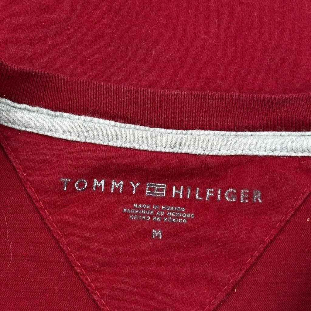 Tommy Hilfiger T-Shirt - Medium Red Cotton - Image 3