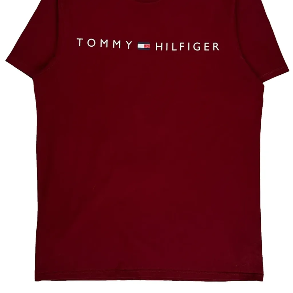 Tommy Hilfiger T-Shirt - Medium Red Cotton - Image 5