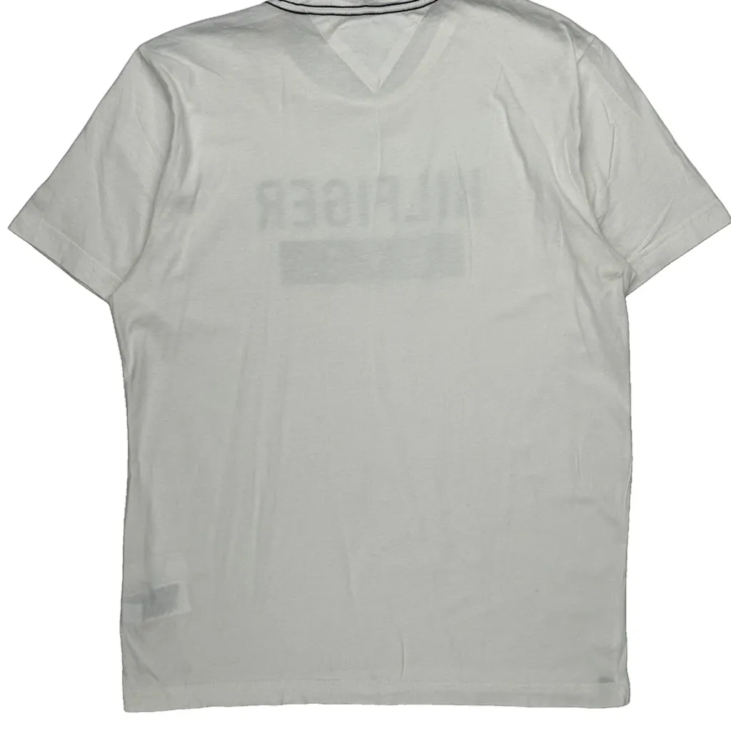 Tommy Hilfiger T-Shirt - Large White Cotton - Image 7