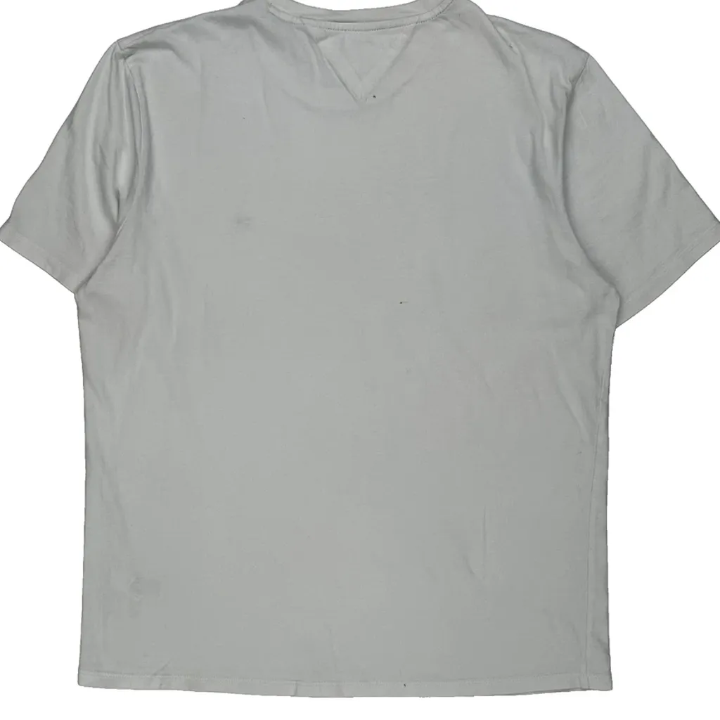 Tommy Hilfiger T-Shirt - Large White Cotton - Image 6