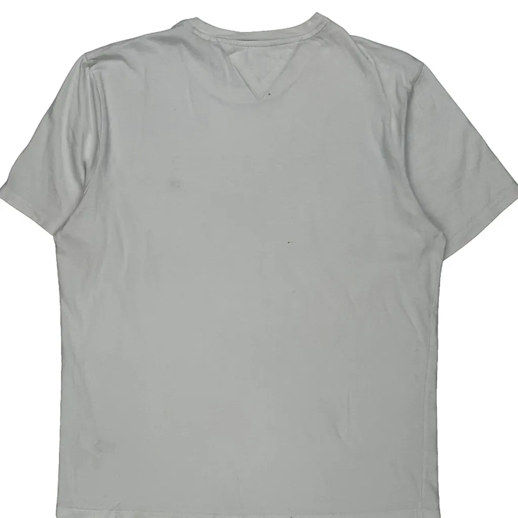 Tommy Hilfiger T-Shirt - Large White Cotton - Image 7