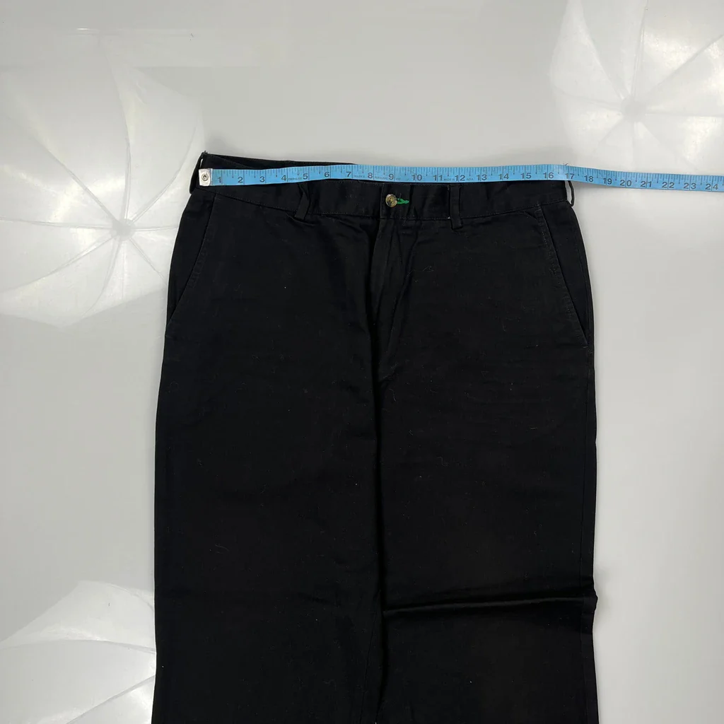 Tommy Hilfiger Trousers - 32″ Waist Black Cotton - Image 3