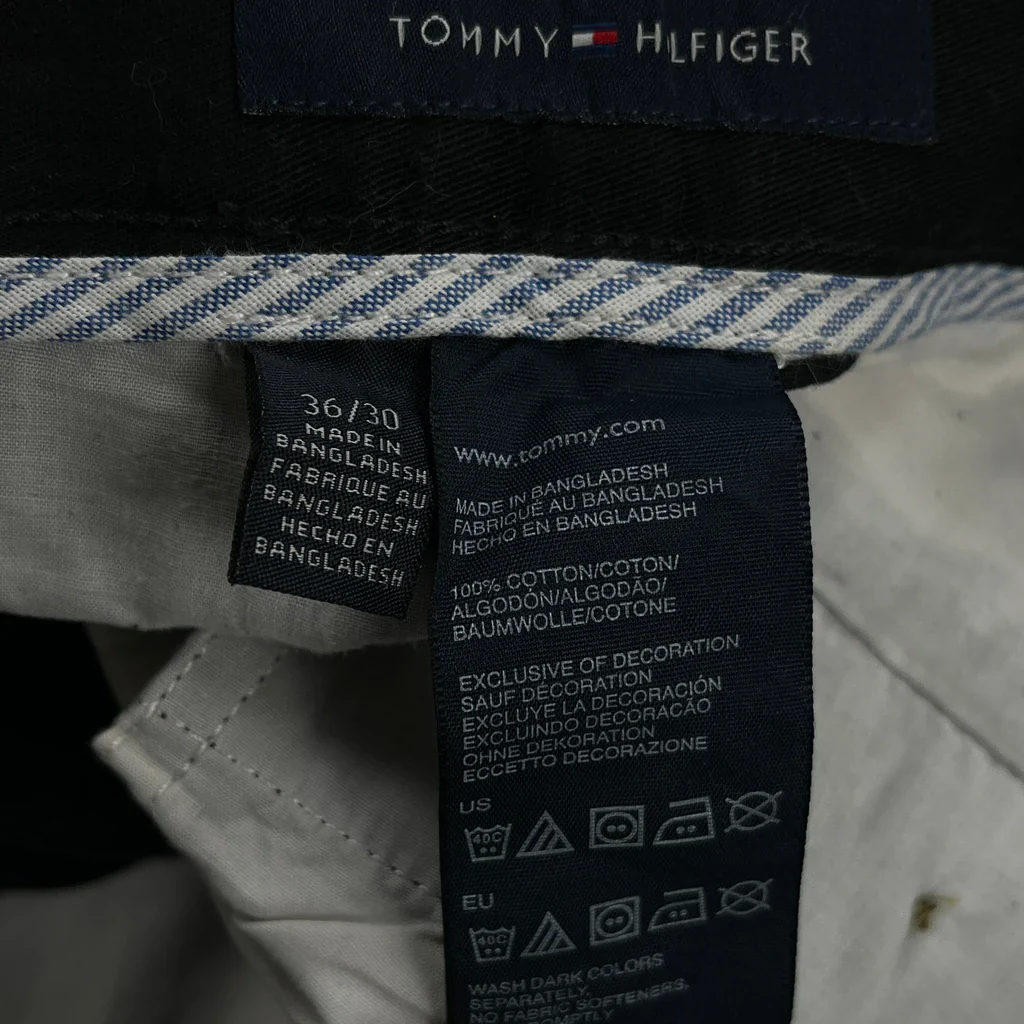 Tommy Hilfiger Trousers - 32″ Waist Black Cotton - Image 6