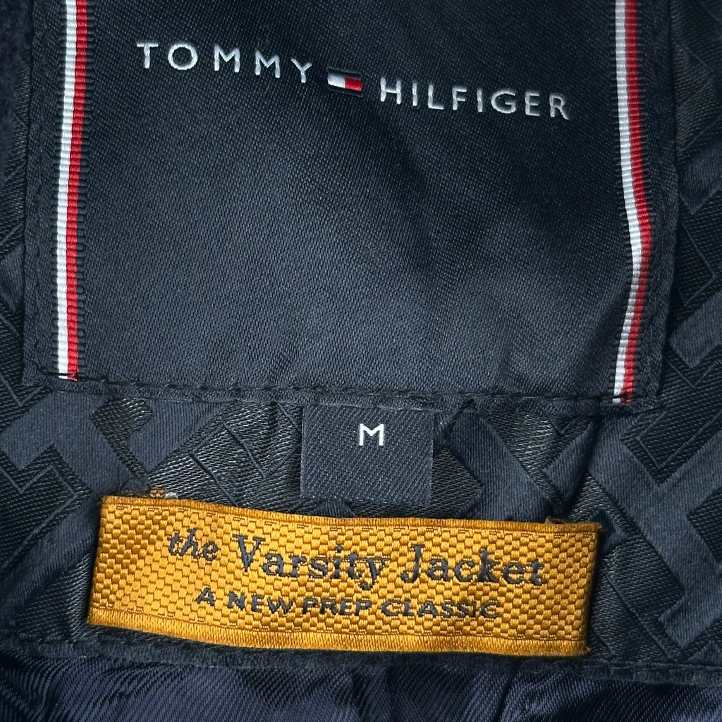 Tommy Hilfiger Varsity Jacket - Medium Blue Leather - Image 3