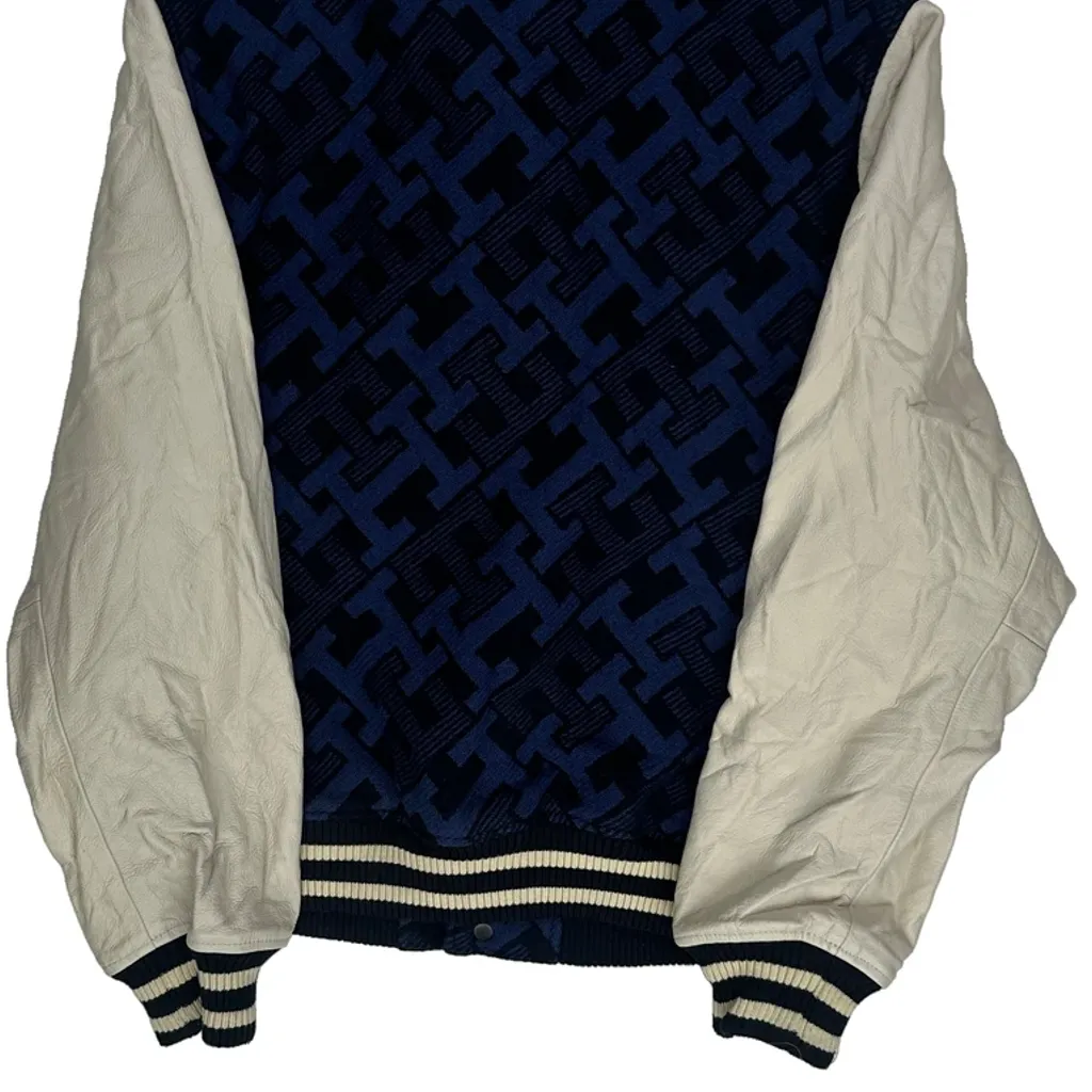 Tommy Hilfiger Varsity Jacket - Medium Blue Leather - Image 6